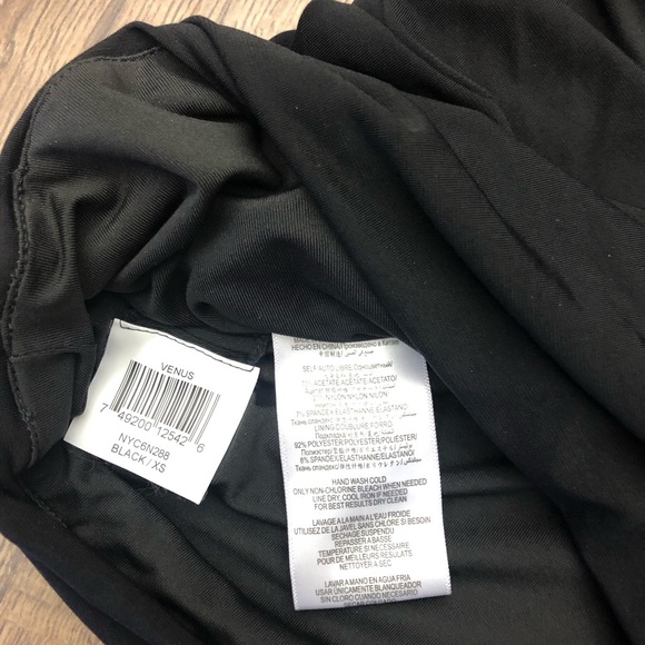 BCBGMAXAZRIA BLACK VENUS DRAPED COCKTAIL DRESS IN SIZE XS - Picture 9 of 10